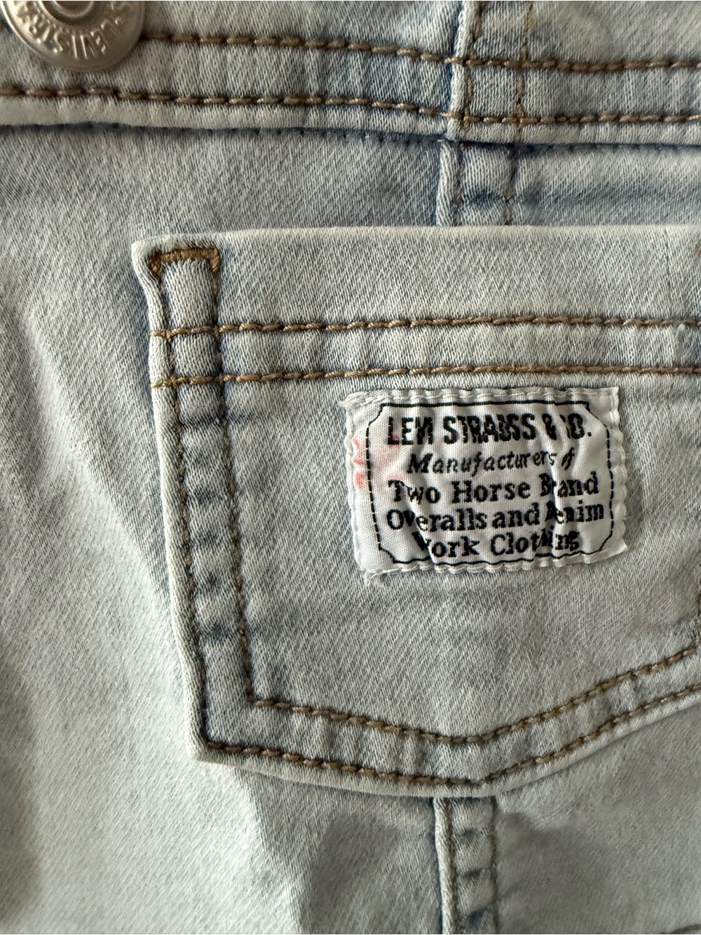 Levi’s Light Wash Denim Baby Girls Shortall Bubble - Picture 2 of 3